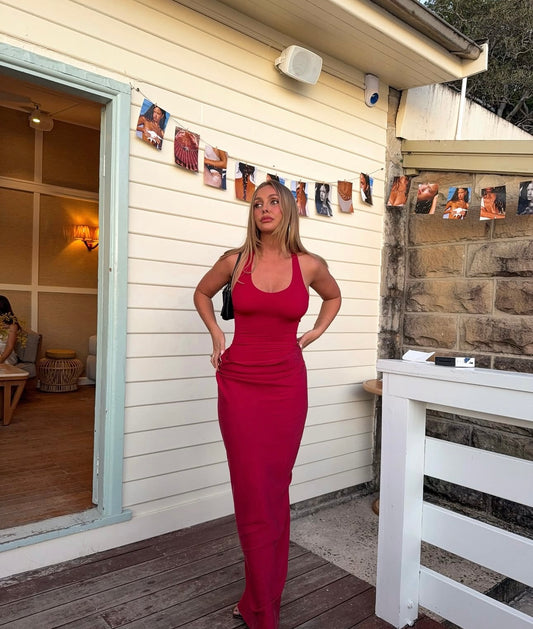 Benni - Jade Red Dress
